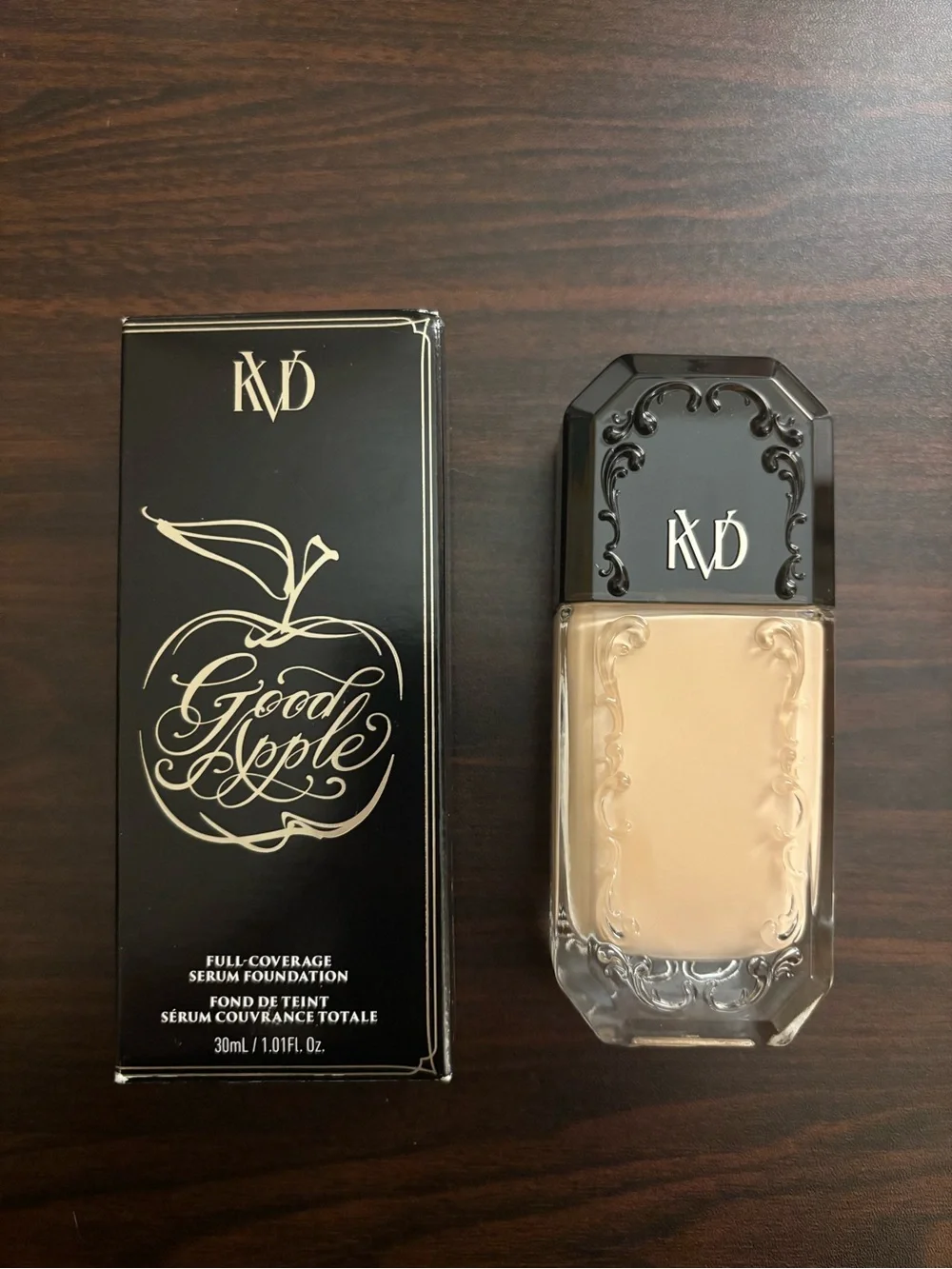 NIB KVD Beauty Good Apple Full-Coverage Serum Foundation — Light 018 — Size 30mL